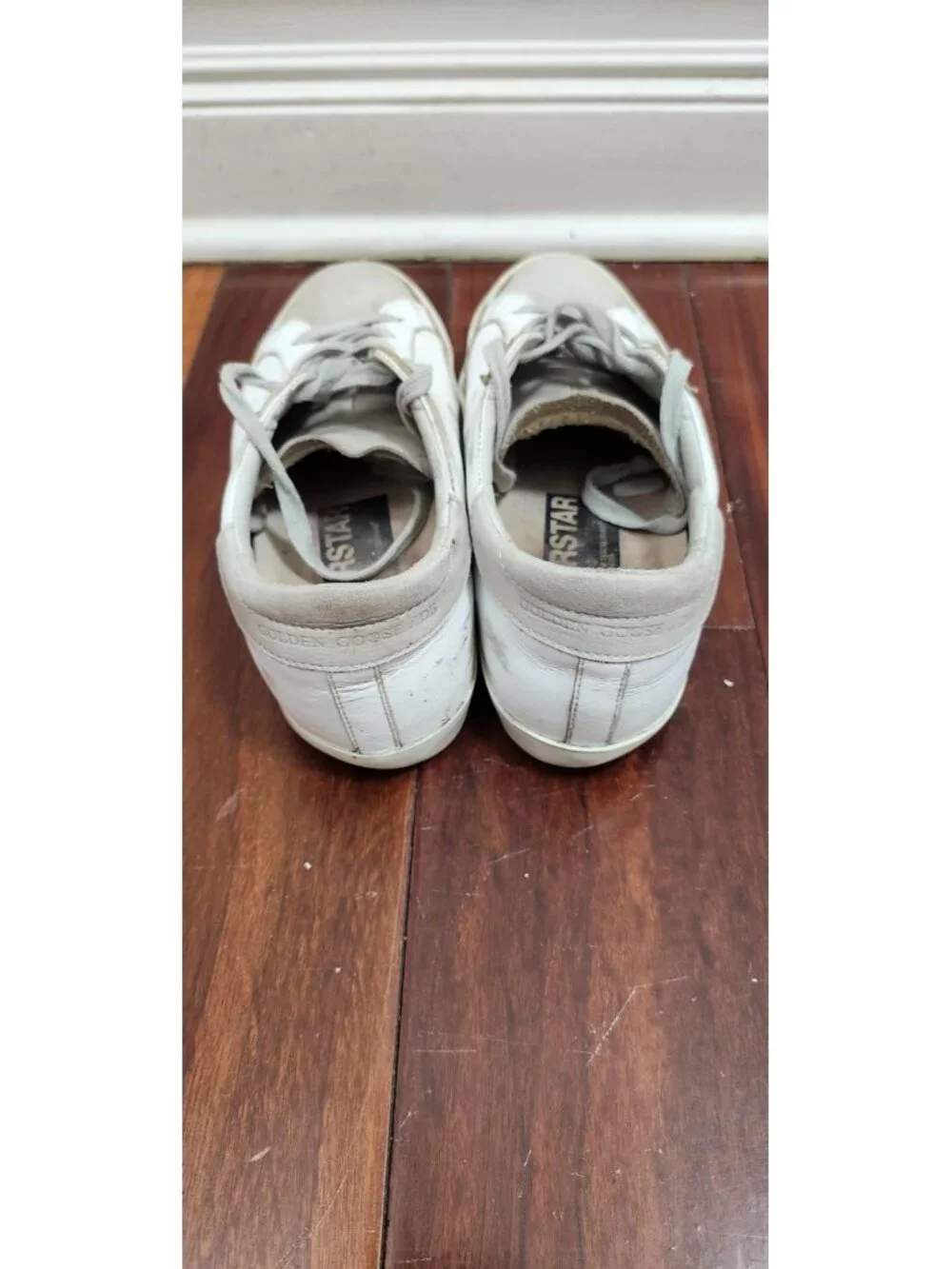 Golden Goose Superstar White Leather Low Top Sneakers EU 39 US 8.5 Made in Italy